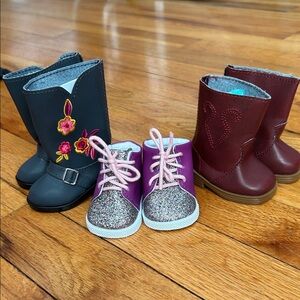 EUC American Girl Boot/Shoe Bundle
